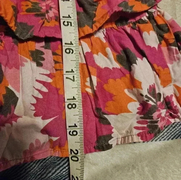 Faded Glory Girls Red and Pink Multicolor Ruffled Summer Dress Size 4T - Picture 8 of 9